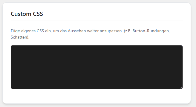 Custom CSS